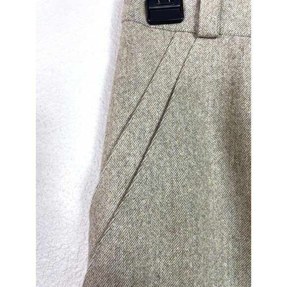 Escada Wool Vintage Midi Pencil Straight Skirt Tan Size 36 Small - Picture 3 of 7